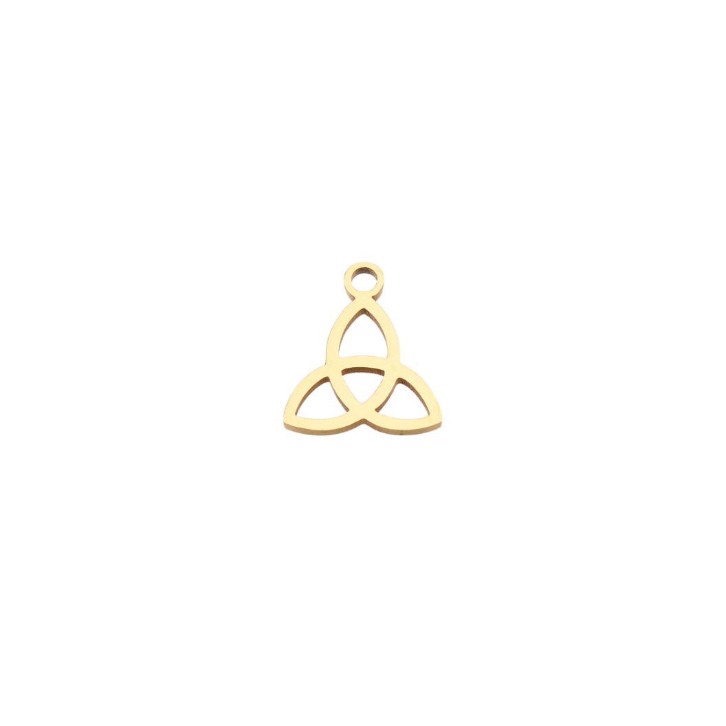 Transparent view of the Gold Eternal Trinity Charm