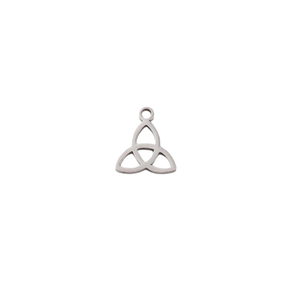 Transparent view of the Silver Eternal Trinity Charm