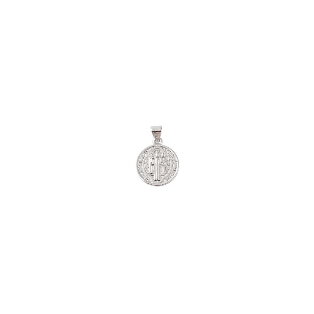 Transparent view of the Silver Christian 'God the Father' Disc Charm