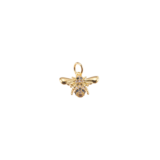 Gold Embellished Bee Charm