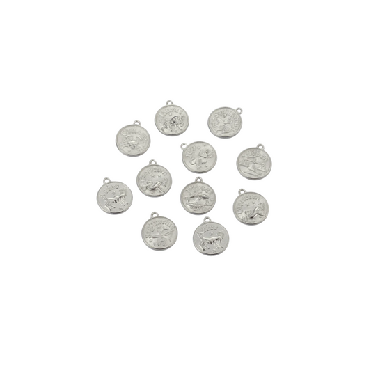 Silver Zodiac Charm