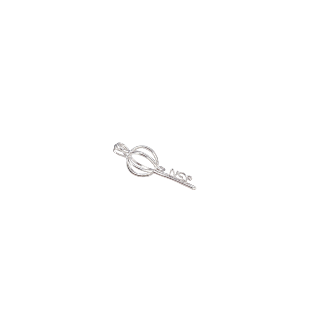 Silver Princess Key Charm