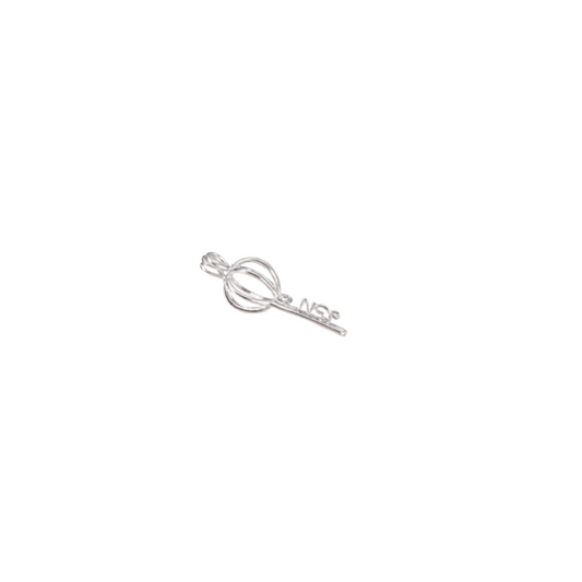 Silver Princess Key Charm