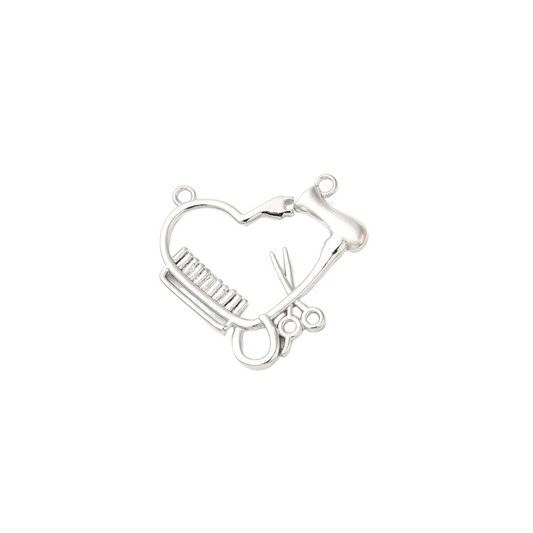 Silver For the Love of Hair Charm