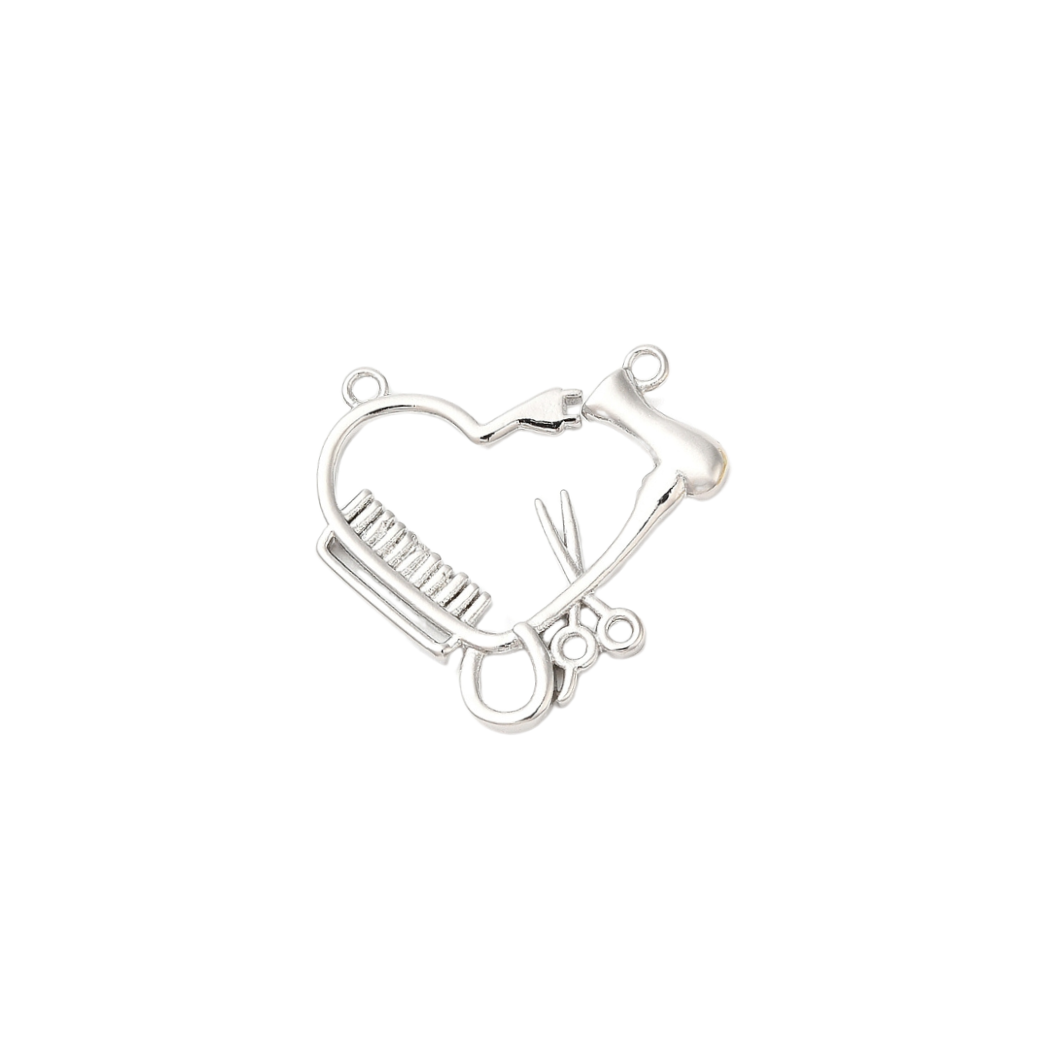 Silver For the Love of Hair Charm