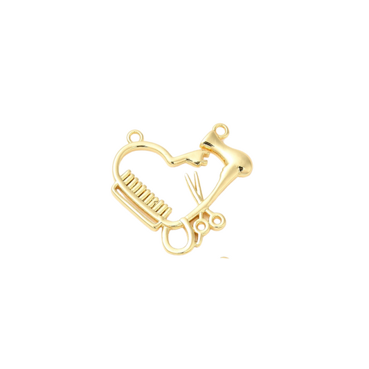 Gold For the Love of Hair Charm