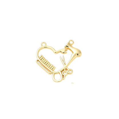 Gold For the Love of Hair Charm