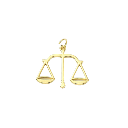 Gold Scales of Justice Charm