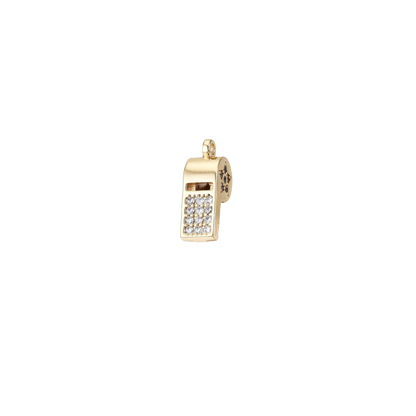 Gold Put Me in Coach! Whistle Charm