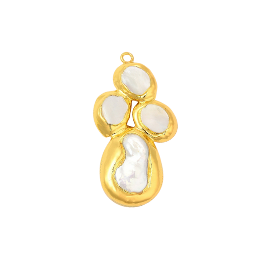 Gold Seaborn Cross Charm