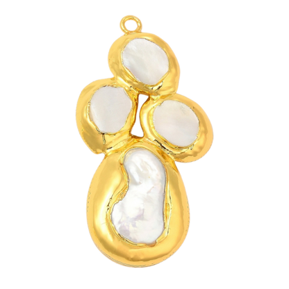 Gold Seaborn Cross Charm