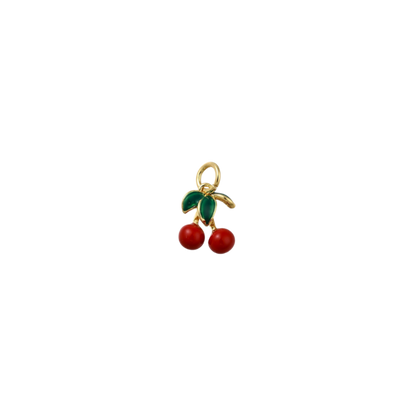 Gold Sweet Cherry Duo Charm