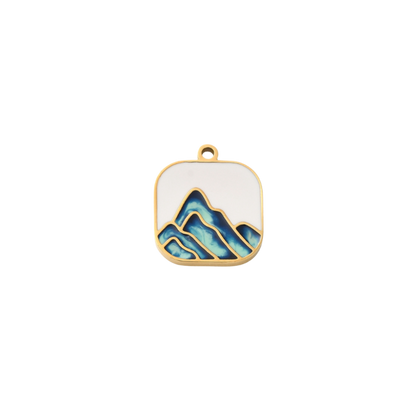 Gold Mountain Range Pendant