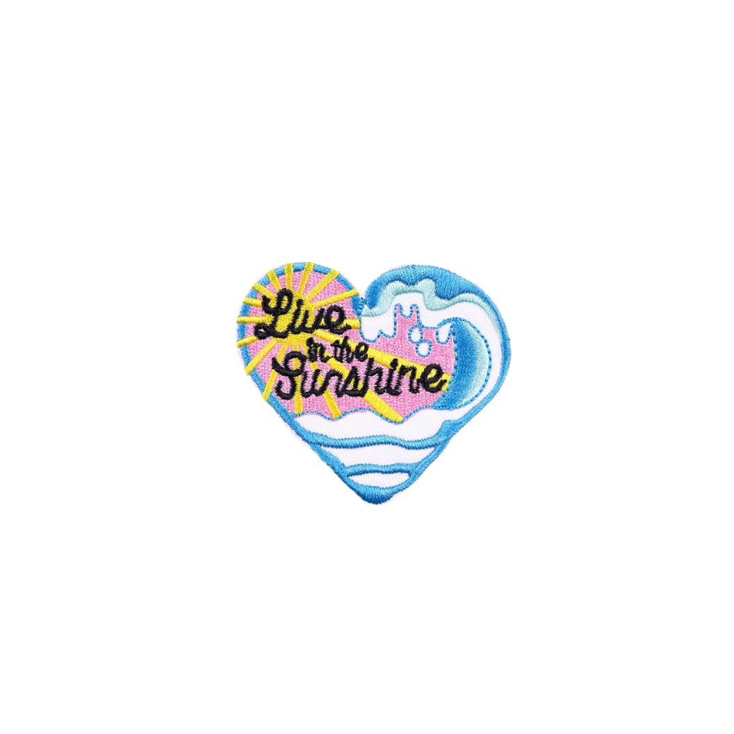 transparent Front view of the "Live in the Sun" Patch