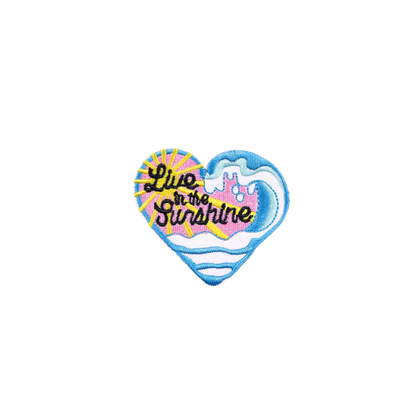 transparent Front view of the "Live in the Sun" Patch