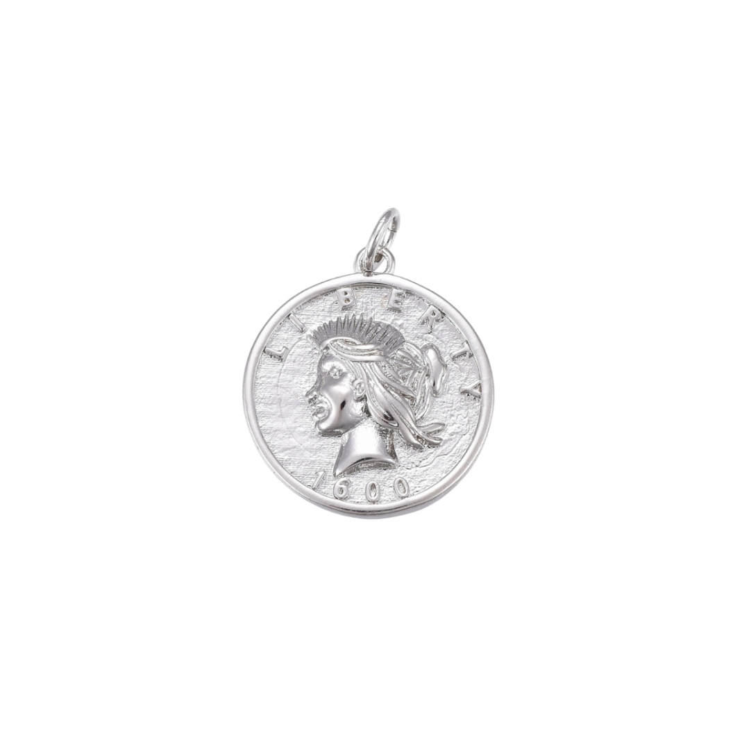Silver Liberty Coin Charm