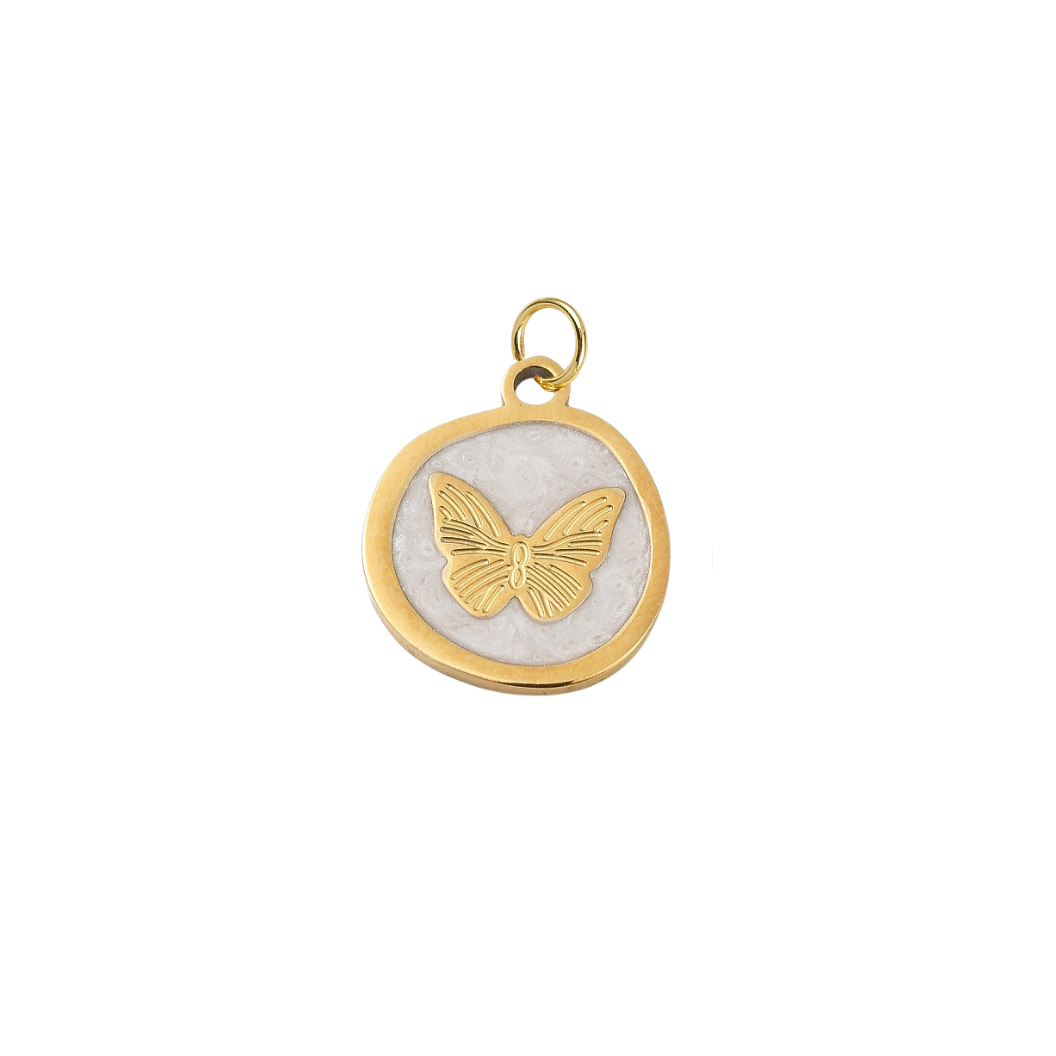 Gold Whimsical Butterfly Charm