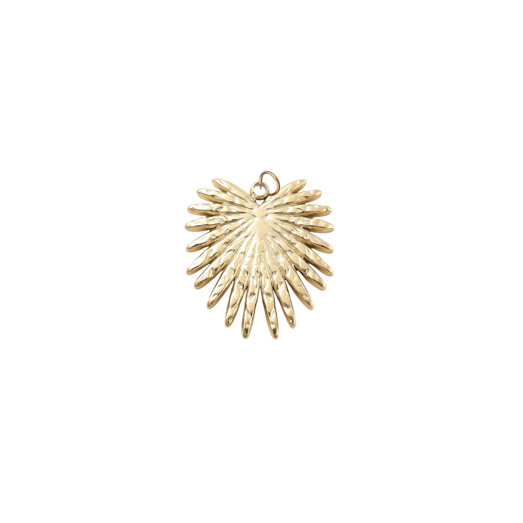 Gold Leaf Burst Charm