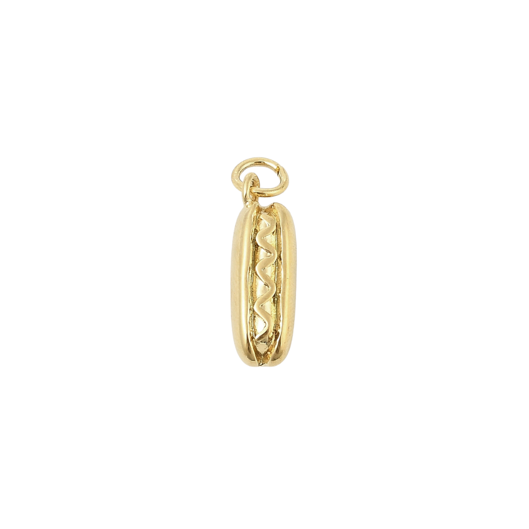 Gold Hot Dog Charm