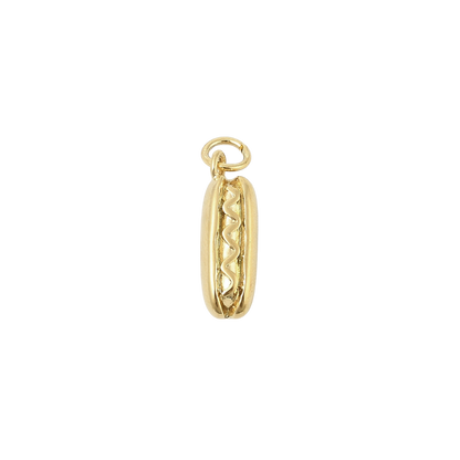 Gold Hot Dog Charm