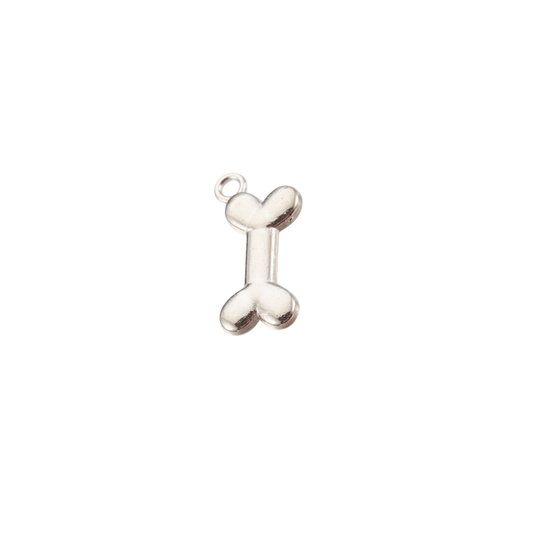 Silver Good Boy! Dog Bone Charm