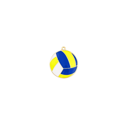 Gold Volleyball Charm