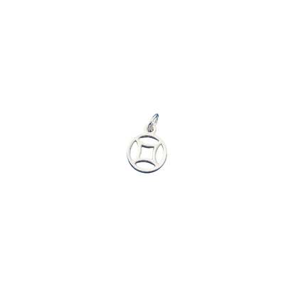 Silver Harmony Disc Charm