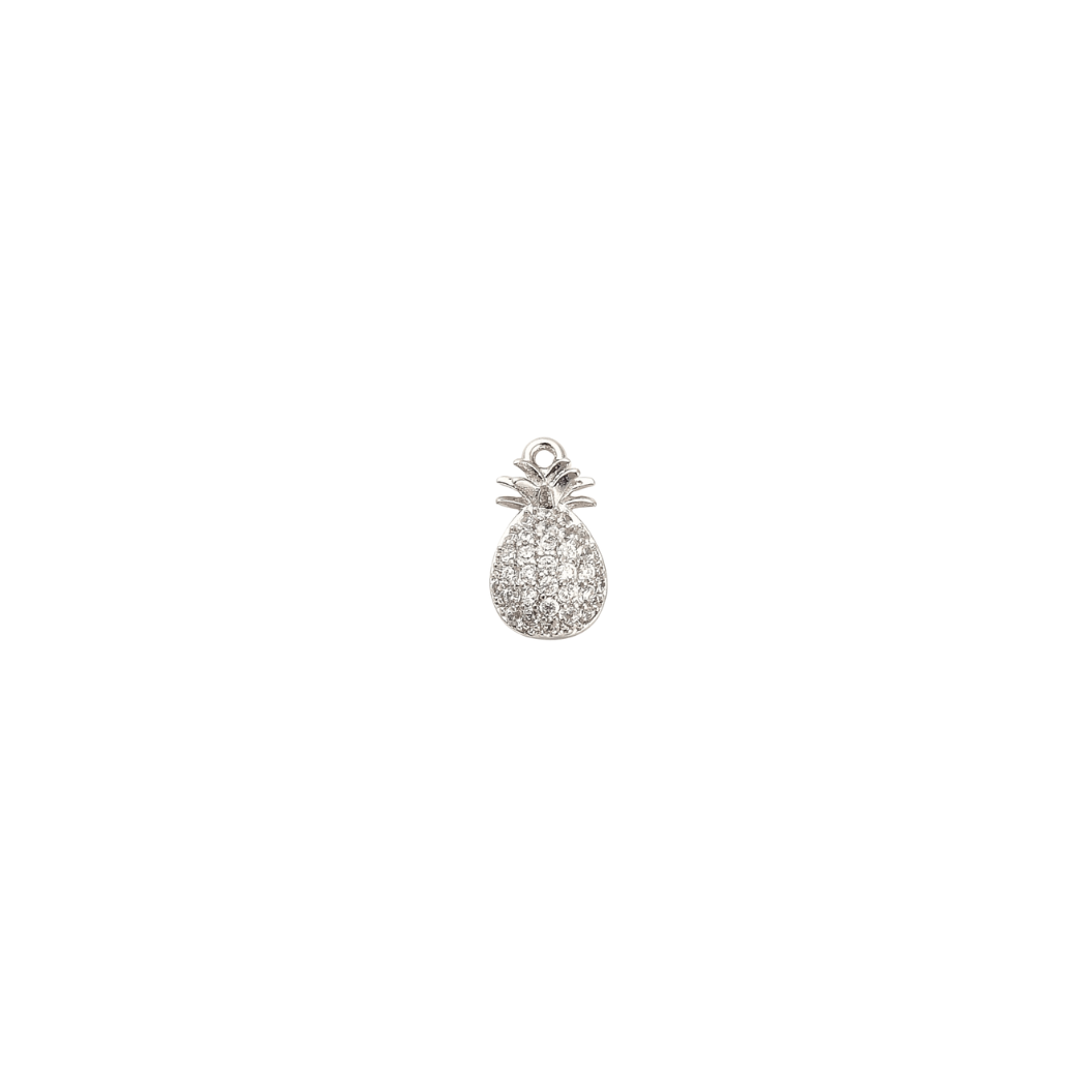 Silver Pineapple Charm