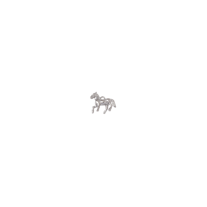 Silver Prancing Horse Charm