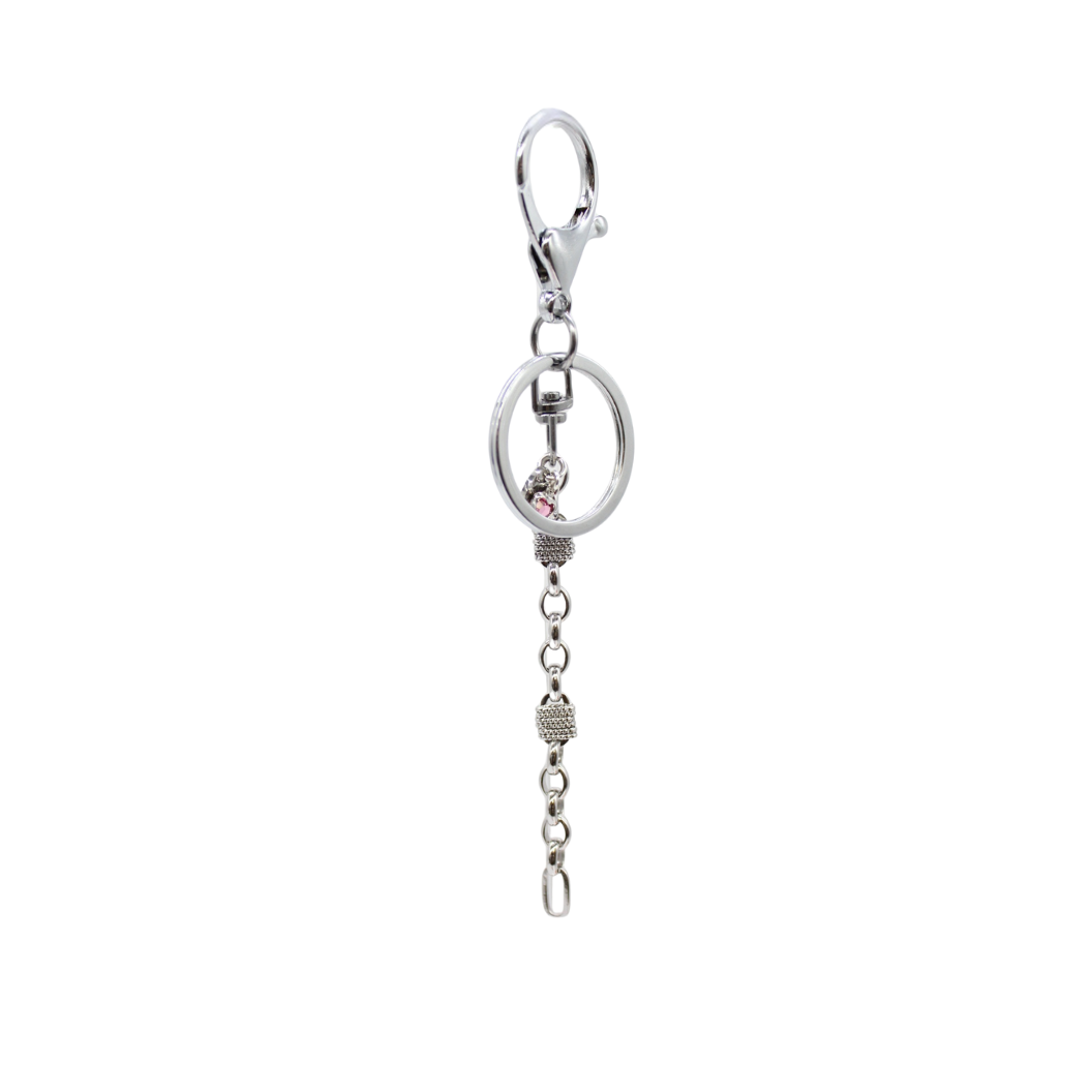 Silver Single Strand Keychain & Purse Charm