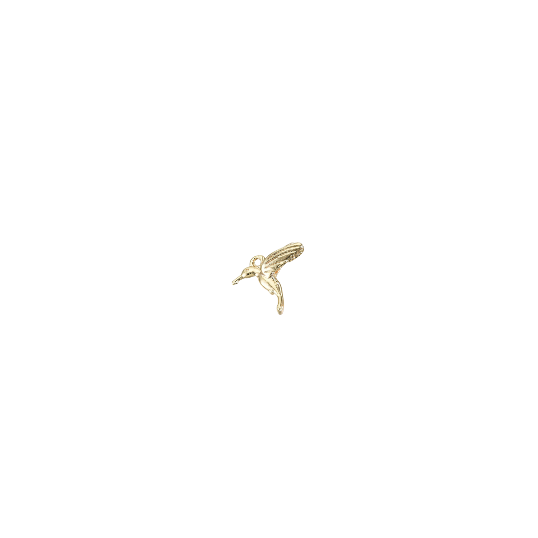 Gold Hummingbird Charm