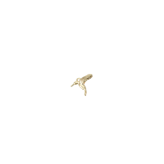Gold Hummingbird Charm