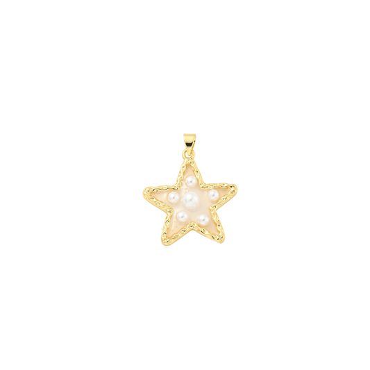 Gold Radiant Night Star Grande Charm