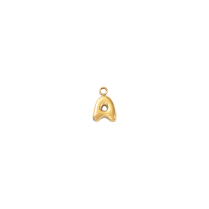 gold letter A on transparent background 
