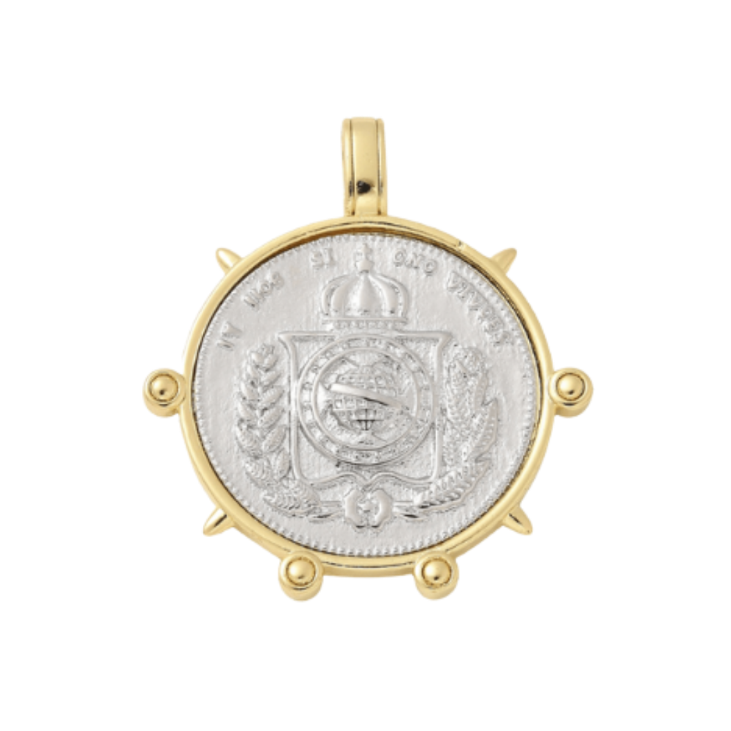 Gold Victoria Crest Charm