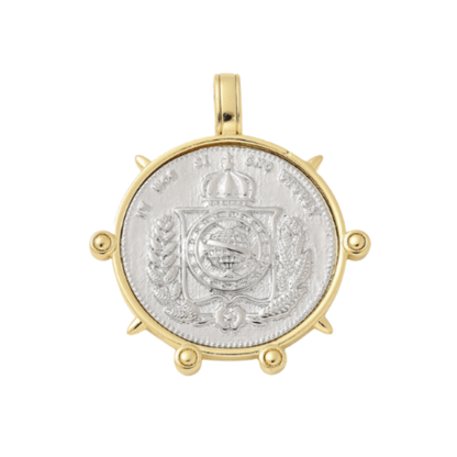 Gold Victoria Crest Charm