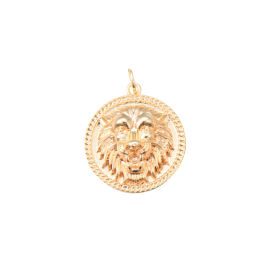 Gold Let Me Hear You Roar Lion Charm
