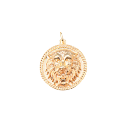 Gold Let Me Hear You Roar Lion Charm