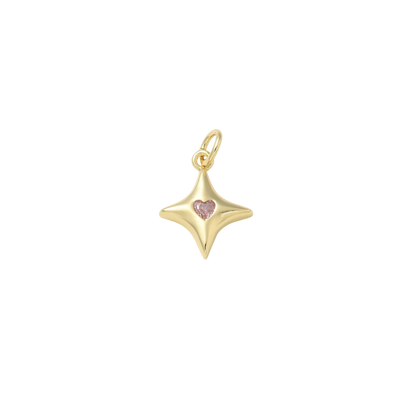 Gold Gleaming Star Charm