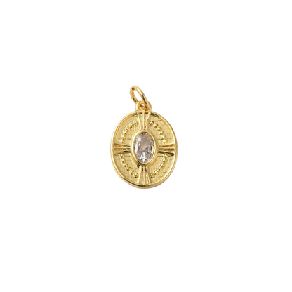 Gold Solis Medallion Charm