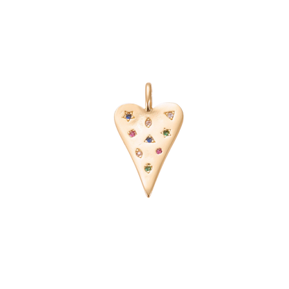 Gold Embellished Heart Charm
