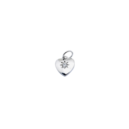 Silver Radiate Love Charm