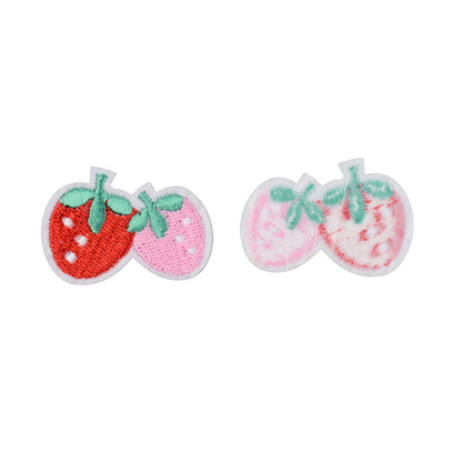 Front and back view of the Strawberry Fields Patch