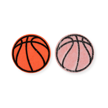 Front and back view of the Hot Shot Basketball Patch