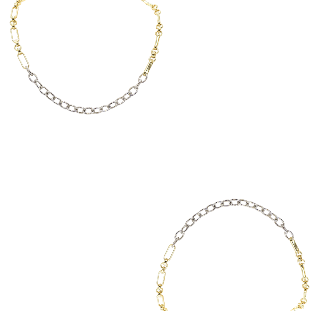 Gold Anna and Silver Alexis Necklace