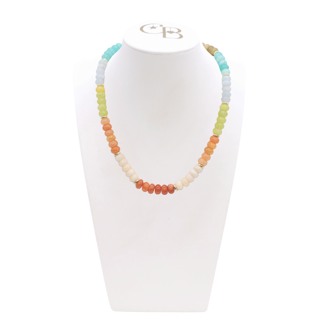 Tropical Tide Beaded Necklace