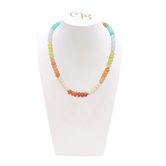 Tropical Tide Beaded Necklace