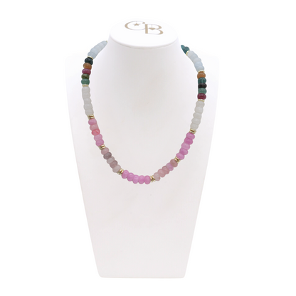 Sea Glass Beaded Necklace