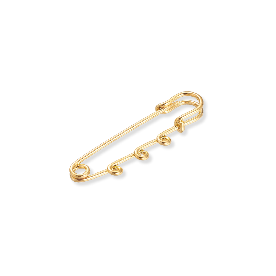 Gold Safety Pin Brooch | Pack of 2