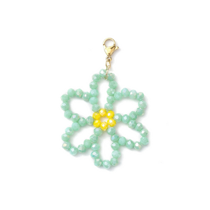 Front view of the Beaded Flower Charms | Assorted